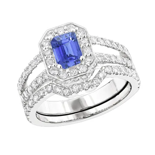 HarryChadEntcom Rings Blue Sapphire Natural Earth Mined Diamond Engagement Ring Set 350 Carats Pave Set Jewelry HarryChadEntcom Rings Blue Sapphire Natural Earth Mined Diamond Engagement Ring Set 350 Carats Pave Set Jewelry