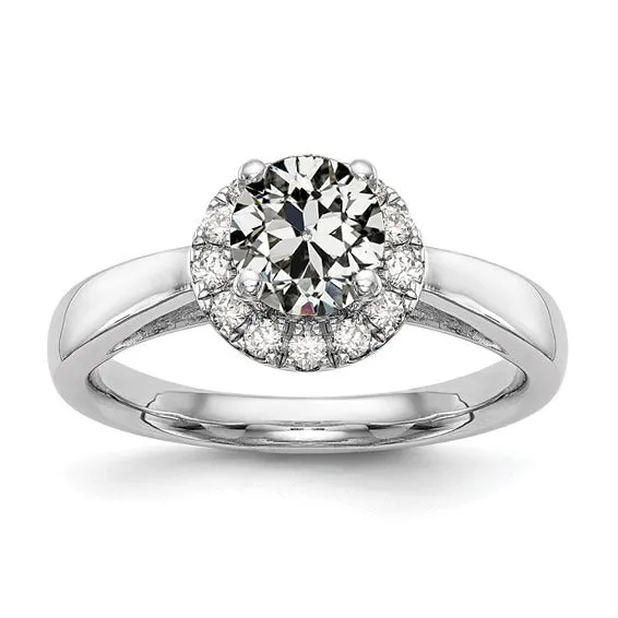 HarryChadEntcom Rings Halo Round Old Miner Natural Earth Mined Diamond Ring Tapered Shank Jewelry 275 Carats HarryChadEntcom Rings Halo Round Old Miner Natural Earth Mined Diamond Ring Tapered Shank Jewelry 275 Carats