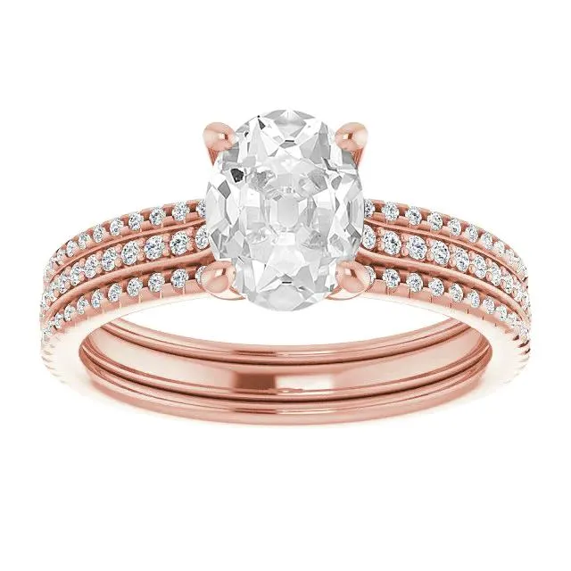 HarryChadEntcom Rings Oval Old Cut Natural Earth Mined Diamond Engagement Ring Set Prongs 9 Carats HarryChadEntcom Rings Oval Old Cut Natural Earth Mined Diamond Engagement Ring Set Prongs 9 Carats