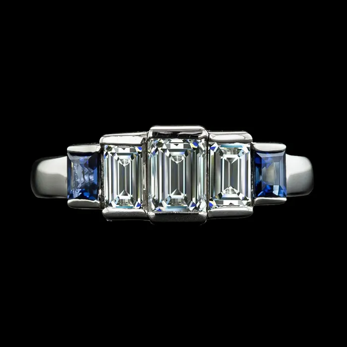 HarryChadEntcom Rings Real Ladys Engagement Ring Emerald Natural Earth Mined Diamond Ceylon Sapphires 8 Carats HarryChadEntcom Rings Real Ladys Engagement Ring Emerald Natural Earth Mined Diamond Ceylon Sapphires 8 Carats