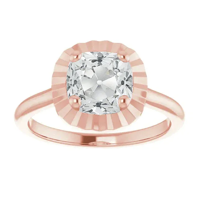 HarryChadEntcom Rings Rose Gold 4 Carat Cushion Natural Earth Mined Diamond Ring HarryChadEntcom Rings Rose Gold 4 Carat Cushion Natural Earth Mined Diamond Ring