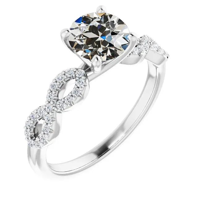 HarryChadEntcom Rings Round Old Cut Natural Earth Mined Diamond Wedding Ring Pave Infinity Style 450 Carats HarryChadEntcom Rings Round Old Cut Natural Earth Mined Diamond Wedding Ring Pave Infinity Style 450 Carats