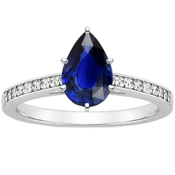 HarryChadEntcom Solitaire With Accents Ring Blue Sapphire 350 Carats Channel Setting Rings HarryChadEntcom Solitaire With Accents Ring Blue Sapphire 350 Carats Channel Setting Rings
