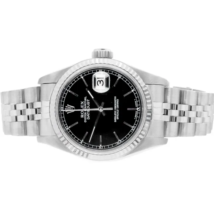 HarryChadEntcom Watches Rolex Date Just Mens 36mm Watch Black Stick Dial HarryChadEntcom Watches Rolex Date Just Mens 36mm Watch Black Stick Dial