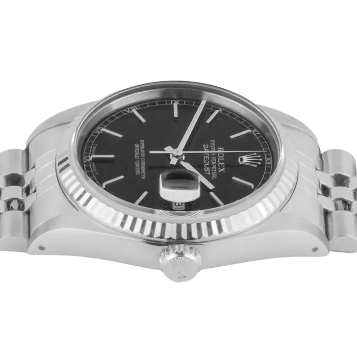HarryChadEntcom Watches Rolex Date Just Mens 36mm Watch Black Stick Dial HarryChadEntcom Watches Rolex Date Just Mens 36mm Watch Black Stick Dial