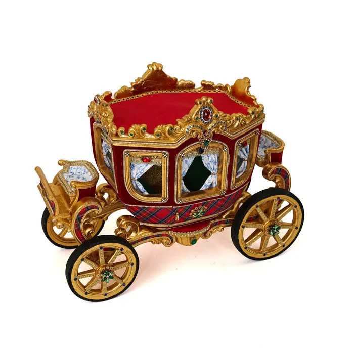 Katherines Collection PreStyled Sets Katherines Collection 2022 Chinoiserie Carriage Figurine 25x125x185 Gold Resin Katherines Collection PreStyled Sets Katherines Collection 2022 Chinoiserie Carriage Figurine 25x125x185 Gold Resin