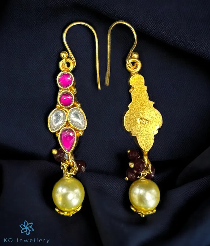 Kundan Earrings The Aalia Silver Kundan Earrings