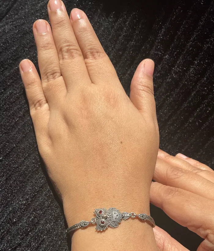 Marcasite Bracelets The Sparkling Owl Silver Marcasite Bracelet