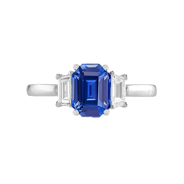 Natural Earth Mined Diamond 3 Stone Emerald Ceylon Sapphire Ring 14K Gold 2 Carats HarryChadEntcom Rings Natural Earth Mined Diamond 3 Stone Emerald Ceylon Sapphire Ring 14K Gold 2 Carats HarryChadEntcom Rings