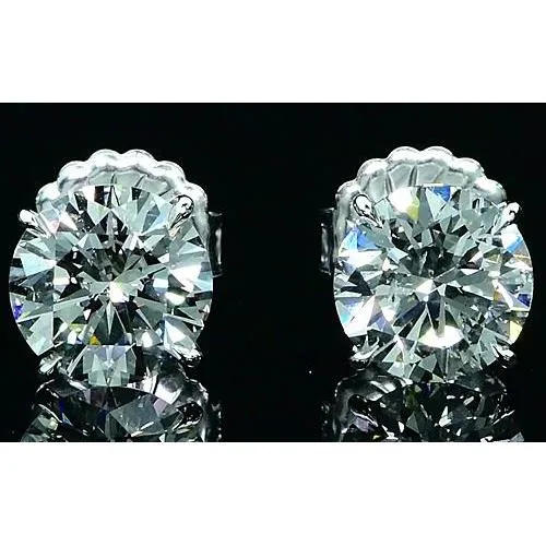 Natural Earth Mined Diamond Stud Earrings 160 Carats GB Earrings