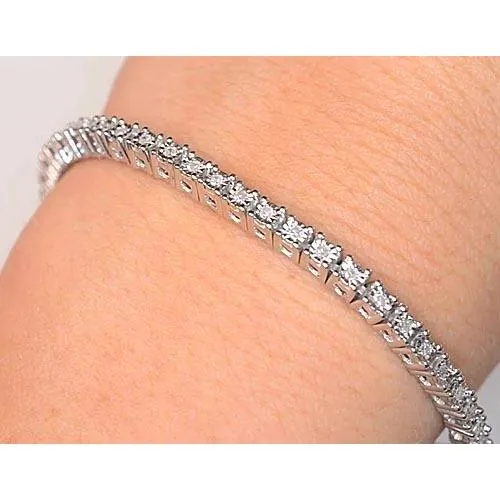 Natural Earth Mined Diamond Tennis Bracelet Prong Set 5 Carats F Vs1 Women Jewelry GB Bracelets Natural Earth Mined Diamond Tennis Bracelet Prong Set 5 Carats F Vs1 Women Jewelry GB Bracelets