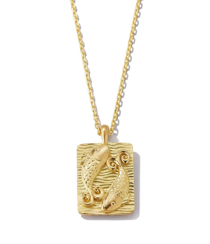 Necklaces David Webb Workshop Pisces Zodiac Pendant Necklace Diamonds