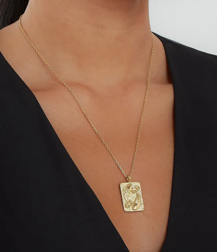 Necklaces David Webb Workshop Pisces Zodiac Pendant Necklace Diamonds