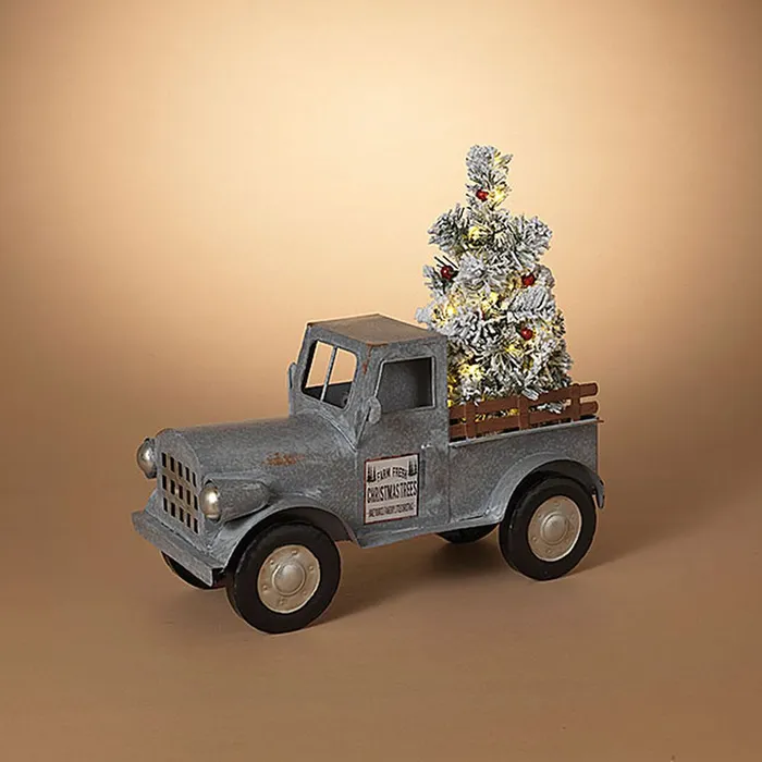 Necklaces Gerson Company Gerson Company 192 BO Metal Holiday Truck with Lighted Christmas Tree Necklaces Gerson Company Gerson Company 192 BO Metal Holiday Truck with Lighted Christmas Tree