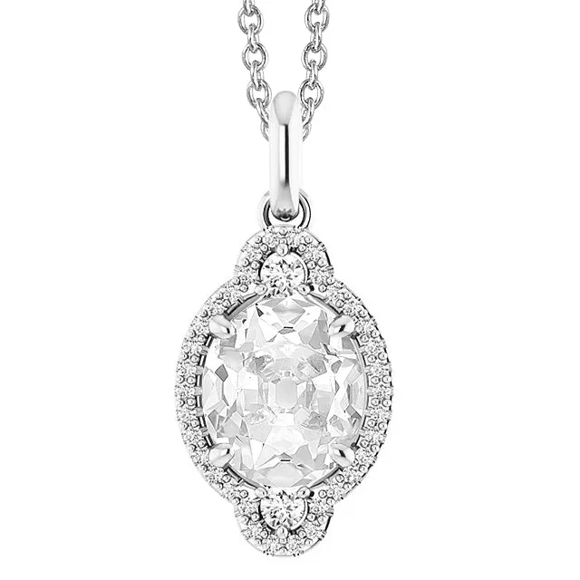 Necklaces HarryChadEntcom Halo Gold Genuine Natural Earth Mined Diamond Pendant Round Oval Old Mine Cut With Bail 6 Carats Necklaces HarryChadEntcom Halo Gold Genuine Natural Earth Mined Diamond Pendant Round Oval Old Mine Cut With Bail 6 Carats