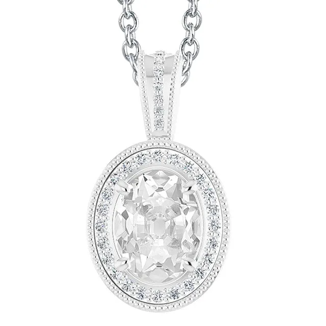 Necklaces HarryChadEntcom Round Oval Old Miner Halo Natural Earth Mined Diamond Pendant 6 Carats Gold 14K Necklaces HarryChadEntcom Round Oval Old Miner Halo Natural Earth Mined Diamond Pendant 6 Carats Gold 14K