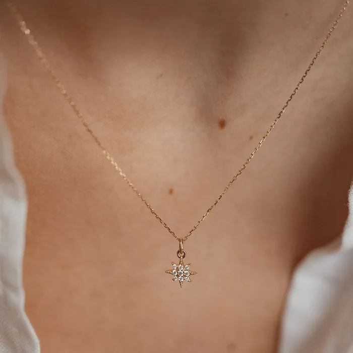 Necklaces Hey Happiness Fulfillment Pendant Necklace 9K Gold Necklaces Hey Happiness Fulfillment Pendant Necklace 9K Gold