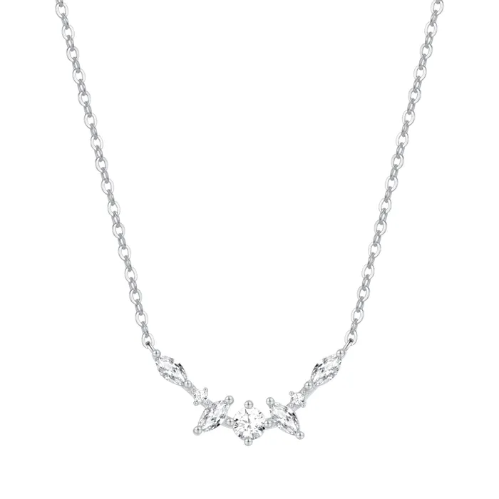 Necklaces Hey Happiness Gemstone Fireworks Necklace Sterling Silver