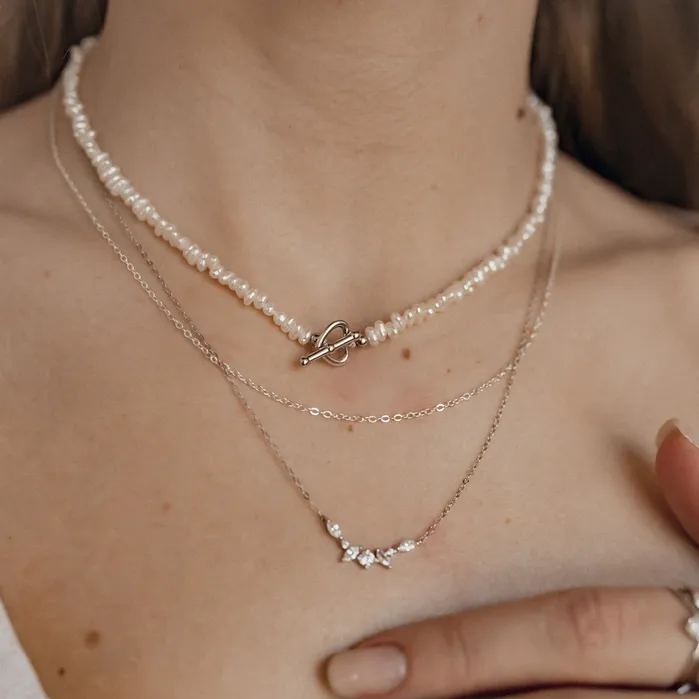 Necklaces Hey Happiness Gemstone Fireworks Necklace Sterling Silver Necklaces Hey Happiness Gemstone Fireworks Necklace Sterling Silver