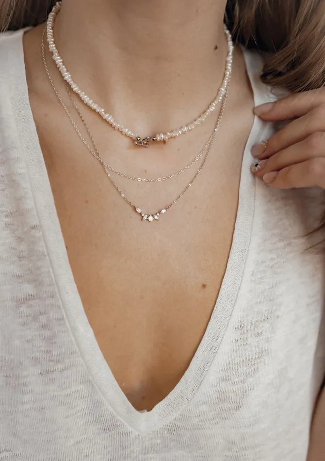 Necklaces Hey Happiness Gemstone Fireworks Necklace Sterling Silver Necklaces Hey Happiness Gemstone Fireworks Necklace Sterling Silver