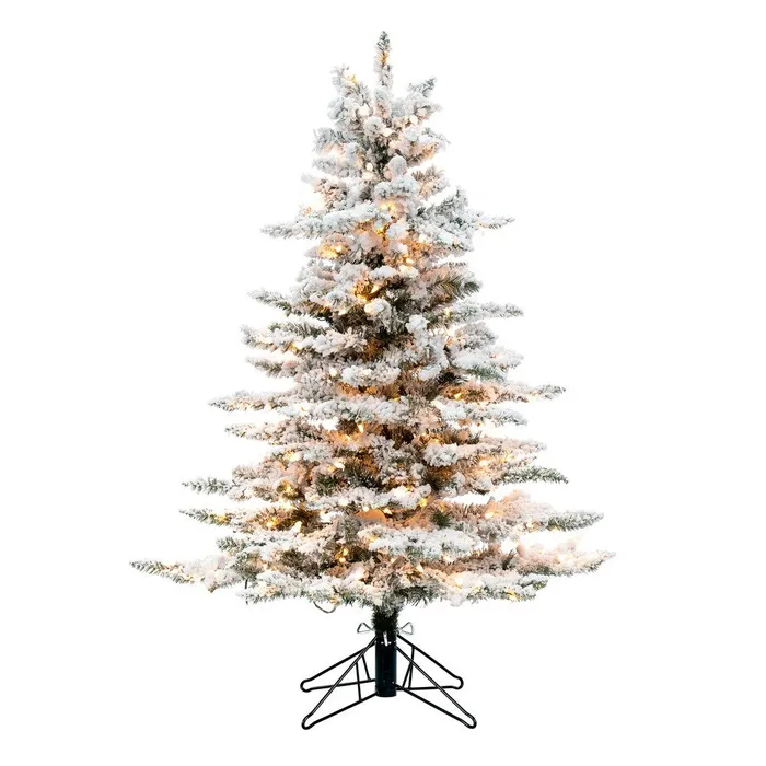 Necklaces Vickerman Vickerman Flocked Utica Fir Artificial Christmas Tree Clear Lights Necklaces Vickerman Vickerman Flocked Utica Fir Artificial Christmas Tree Clear Lights