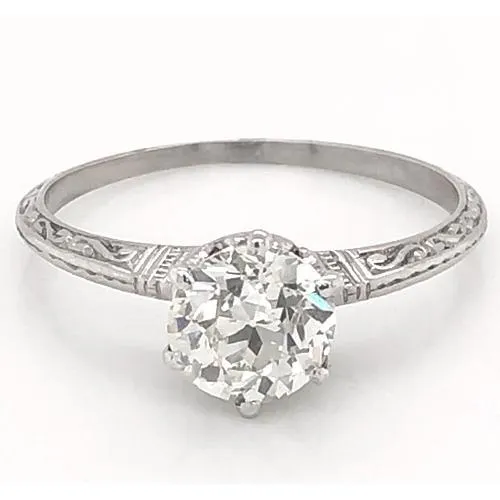 Rings 1 Carat Natural Earth Mined Diamond Solitaire Filigree Ring Women Jewelry GB Rings 1 Carat Natural Earth Mined Diamond Solitaire Filigree Ring Women Jewelry GB