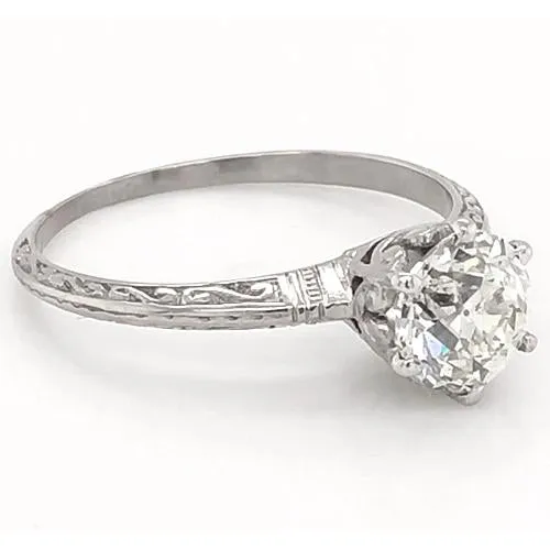 Rings 1 Carat Natural Earth Mined Diamond Solitaire Filigree Ring Women Jewelry GB Rings 1 Carat Natural Earth Mined Diamond Solitaire Filigree Ring Women Jewelry GB