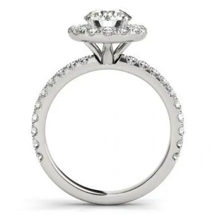 Rings 200 Carats Round Natural Earth Mined Diamonds Halo Ring Solid Gold 14K GB Rings 200 Carats Round Natural Earth Mined Diamonds Halo Ring Solid Gold 14K GB