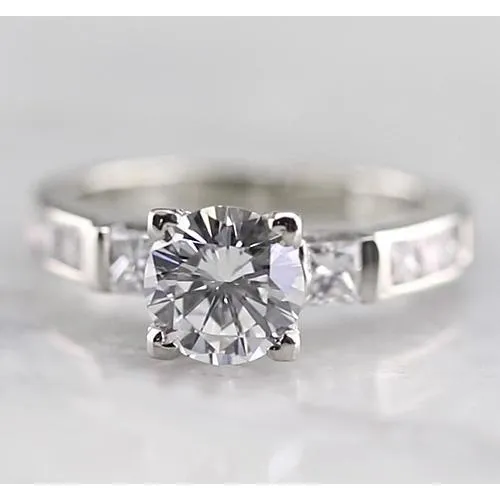 Rings 3 Stone Natural Earth Mined Diamond Engagement Ring 150 Carats GB