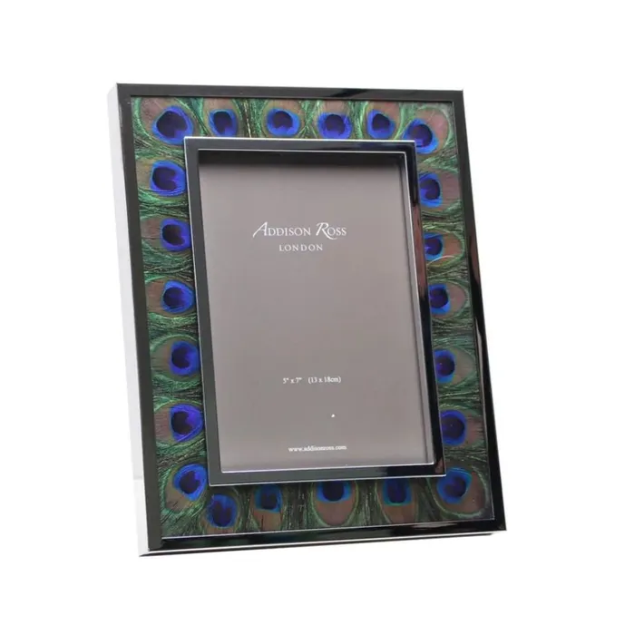 Rings Addison Ross 8X10 Peacock Silver Picture Frame Addison Ross