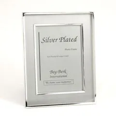 Rings Bey Berk Silver Plated 5X7 Picture Frame With Easel Back Bey Berk