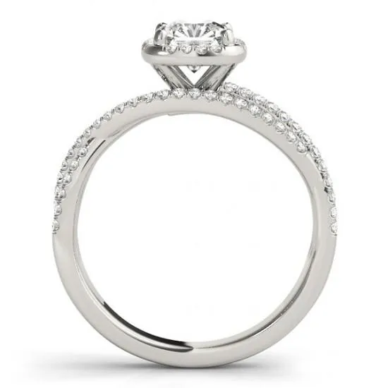 Rings GB Center Cushion Natural Earth Mined Diamond Halo Engagement Ring 174 Ct White Gold 14K Rings GB Center Cushion Natural Earth Mined Diamond Halo Engagement Ring 174 Ct White Gold 14K