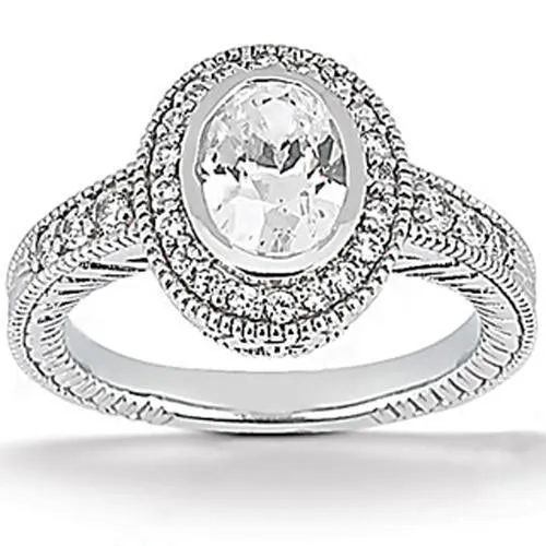 Rings GB Halo Oval Natural Earth Mined Diamond Engagement Ring Set 167 Carats White Gold Jewelry Rings GB Halo Oval Natural Earth Mined Diamond Engagement Ring Set 167 Carats White Gold Jewelry