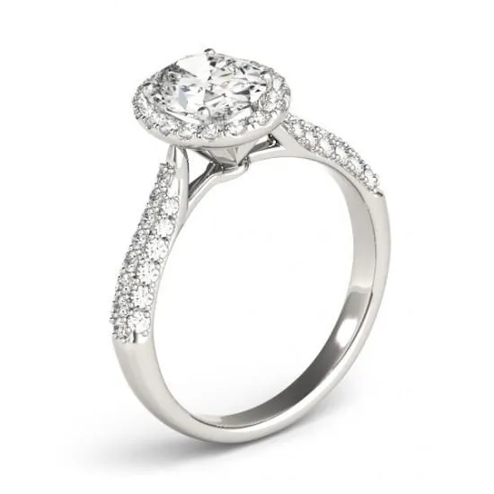 Rings GB Oval Halo Natural Earth Mined Diamond Engagement Ring 175 Carats White Gold 14K Jewelry Rings GB Oval Halo Natural Earth Mined Diamond Engagement Ring 175 Carats White Gold 14K Jewelry