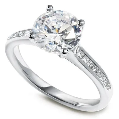 Rings GB Round Princess Women Natural Earth Mined Diamond Ring 330 Carats White Gold 14K Rings GB Round Princess Women Natural Earth Mined Diamond Ring 330 Carats White Gold 14K