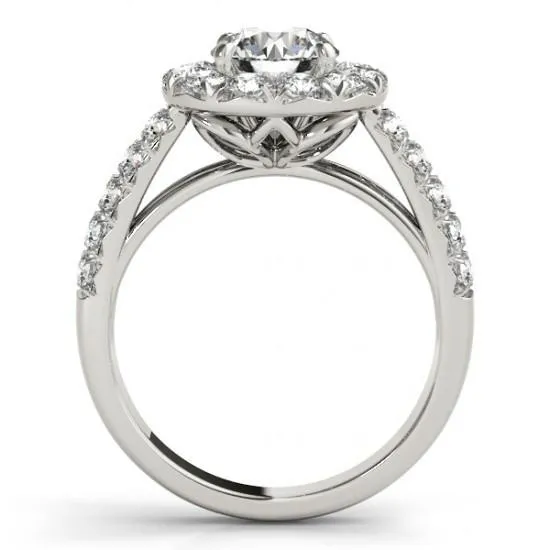 Rings Halo Round Natural Earth Mined Diamond Engagement Fancy Ring 175 Carats New GB Rings Halo Round Natural Earth Mined Diamond Engagement Fancy Ring 175 Carats New GB