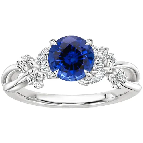 Rings HarryChadEntcom 3 Carat Sapphire With Natural Earth Mined Diamond Ring Rings HarryChadEntcom 3 Carat Sapphire With Natural Earth Mined Diamond Ring