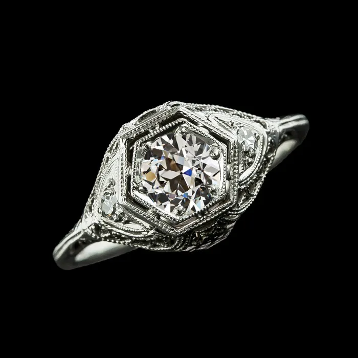 Rings HarryChadEntcom Antique Style Round Three Stone Ring Old Miner Natural Earth Mined Diamonds 175 Carats Rings HarryChadEntcom Antique Style Round Three Stone Ring Old Miner Natural Earth Mined Diamonds 175 Carats