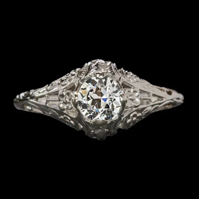 Rings HarryChadEntcom Art Nouveau Jewelry New Solitaire Ring Old Mine Cut Round Real Natural Earth Mined Diamond Rings HarryChadEntcom Art Nouveau Jewelry New Solitaire Ring Old Mine Cut Round Real Natural Earth Mined Diamond
