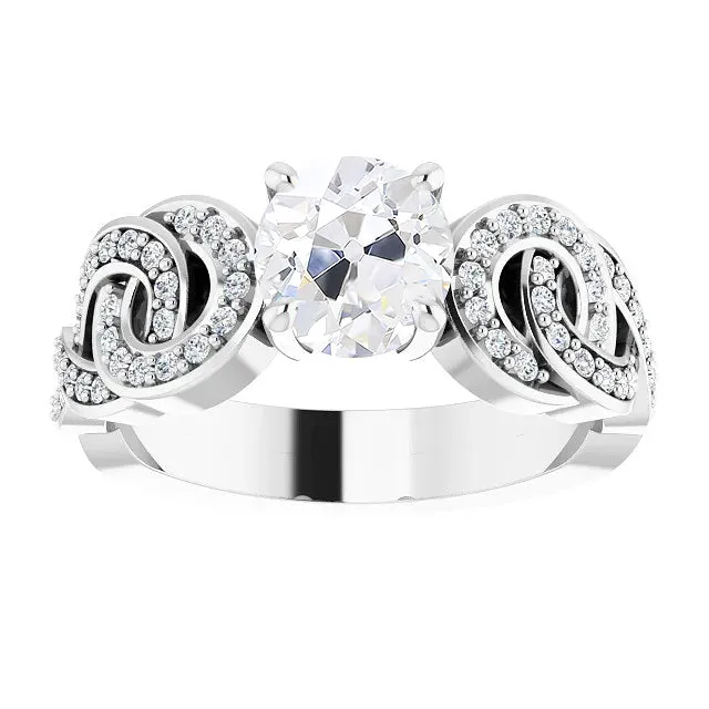 Rings HarryChadEntcom Gold Old Cut Natural Earth Mined Diamond Ring Prong Set Twisted Style Jewelry 550 Carats Rings HarryChadEntcom Gold Old Cut Natural Earth Mined Diamond Ring Prong Set Twisted Style Jewelry 550 Carats