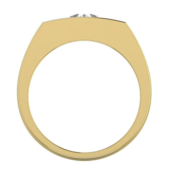 Rings HarryChadEntcom Mens Mined Diamond Ring With Trilliant