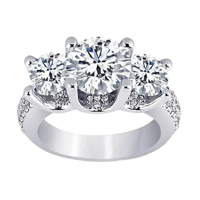 Rings Natural Earth Mined Diamonds Pave Engagement Ring 411 Carats White Gold 14K New GB Rings Natural Earth Mined Diamonds Pave Engagement Ring 411 Carats White Gold 14K New GB