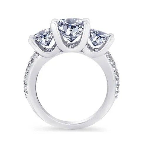 Rings Natural Earth Mined Diamonds Pave Engagement Ring 411 Carats White Gold 14K New GB Rings Natural Earth Mined Diamonds Pave Engagement Ring 411 Carats White Gold 14K New GB