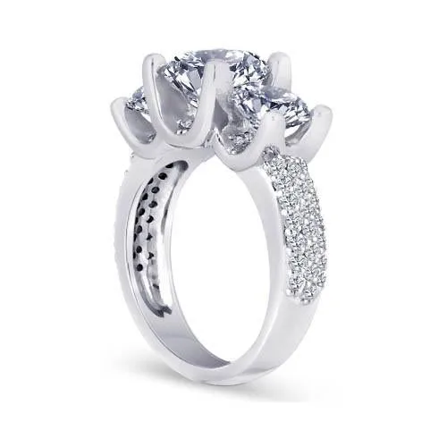 Rings Natural Earth Mined Diamonds Pave Engagement Ring 411 Carats White Gold 14K New GB Rings Natural Earth Mined Diamonds Pave Engagement Ring 411 Carats White Gold 14K New GB