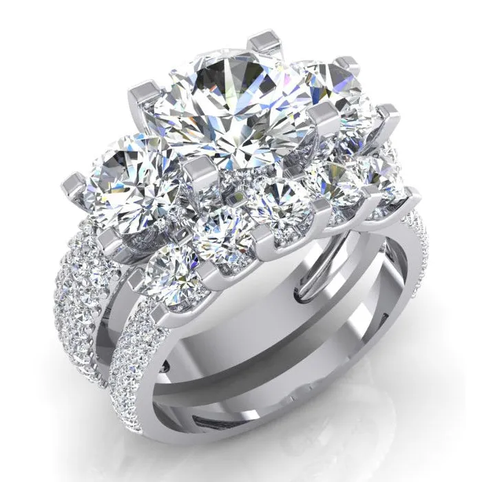 Rings Natural Earth Mined Diamonds Pave Engagement Ring 411 Carats White Gold 14K New GB Rings Natural Earth Mined Diamonds Pave Engagement Ring 411 Carats White Gold 14K New GB
