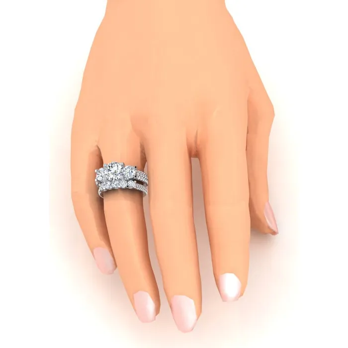 Rings Natural Earth Mined Diamonds Pave Engagement Ring 411 Carats White Gold 14K New GB Rings Natural Earth Mined Diamonds Pave Engagement Ring 411 Carats White Gold 14K New GB