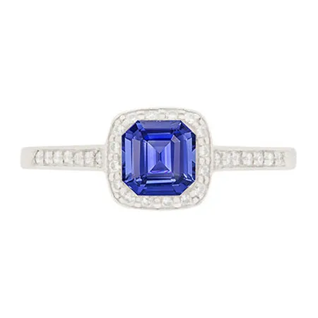 Round Natural Earth Mined Diamond Halo Asscher Blue Sapphire Engagement Ring 175 Carats HarryChadEntcom Rings Round Natural Earth Mined Diamond Halo Asscher Blue Sapphire Engagement Ring 175 Carats HarryChadEntcom Rings