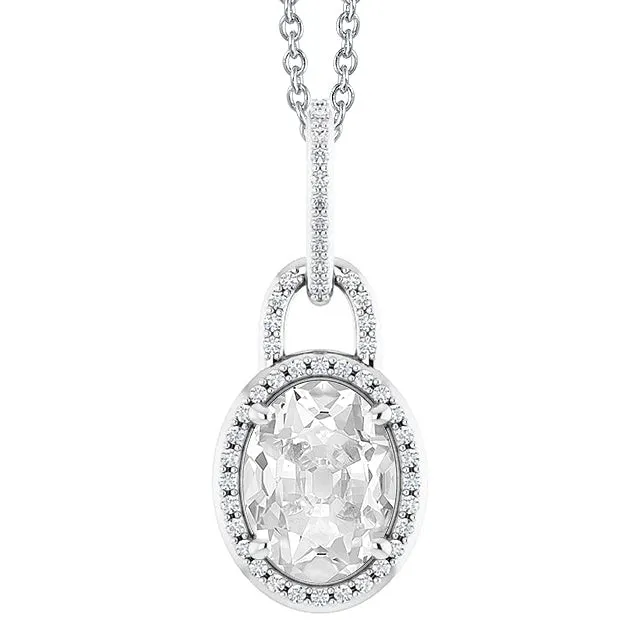 Round Oval Old Cut Halo Natural Earth Mined Diamond Pendant With Chain 450 Carats HarryChadEntcom Necklaces Round Oval Old Cut Halo Natural Earth Mined Diamond Pendant With Chain 450 Carats HarryChadEntcom Necklaces
