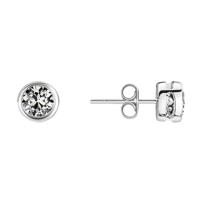 Round Real Diamond Old Mine Cut Diamond Stud Earrings Bezel Set 2 Carats HarryChadEntcom Earrings Round Real Diamond Old Mine Cut Diamond Stud Earrings Bezel Set 2 Carats HarryChadEntcom Earrings
