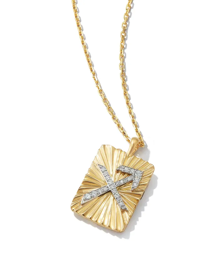 Sagittarius Zodiac Pendant Necklace Diamonds David Webb Workshop Necklaces